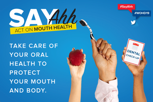 Honor World Oral Health Day on March 20, 2019