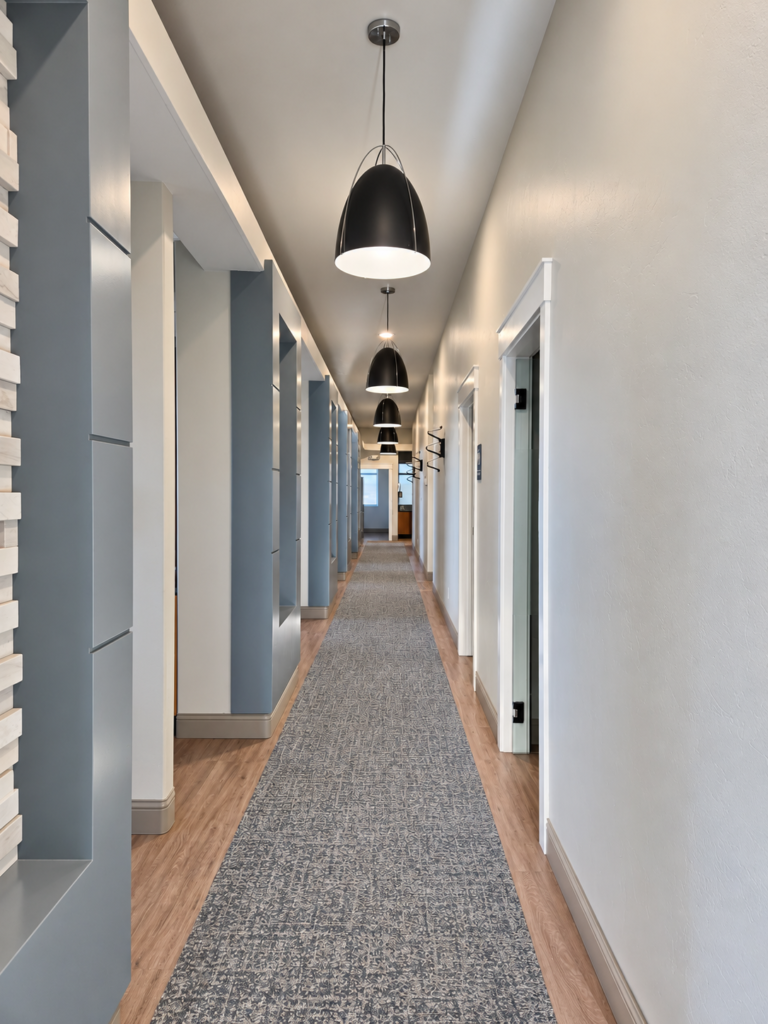 Home 9 Bright Modern Office Hallway