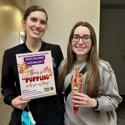 popcorn day with patient